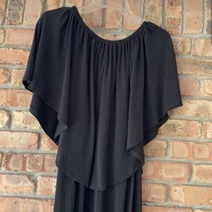 HSN: Curations Caravan Lg. Dressy Black Jumpsuit Brand New